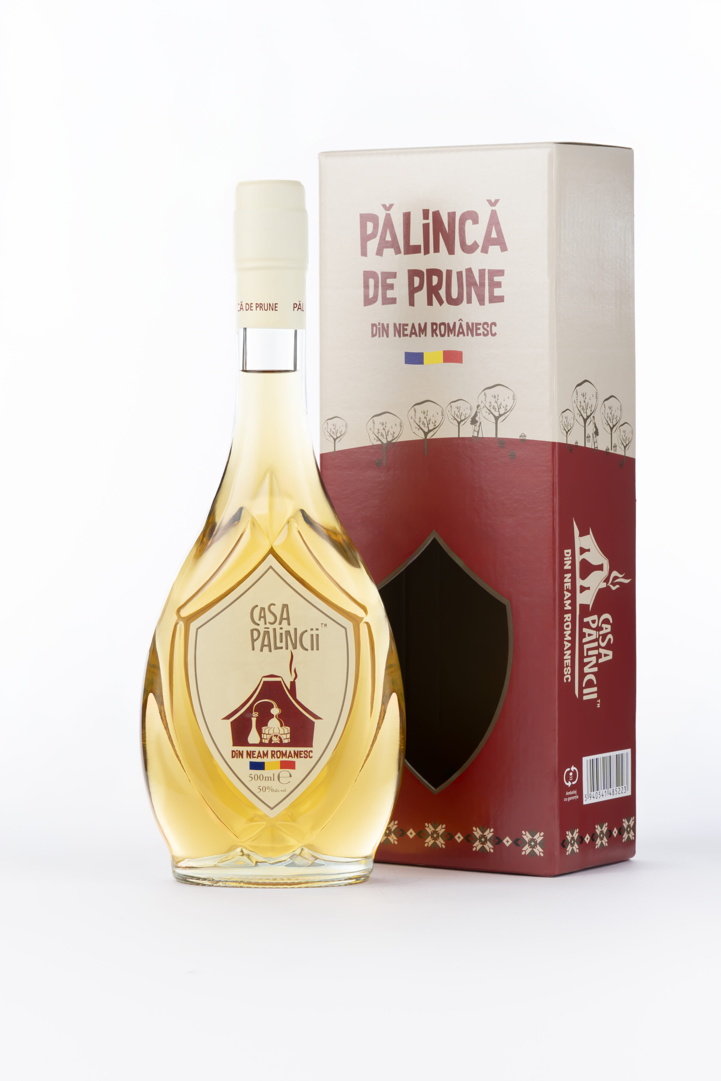 Pălincă Prune Casa Pălincii – Cutie 500 ml 50% alc/vol - imagine 2