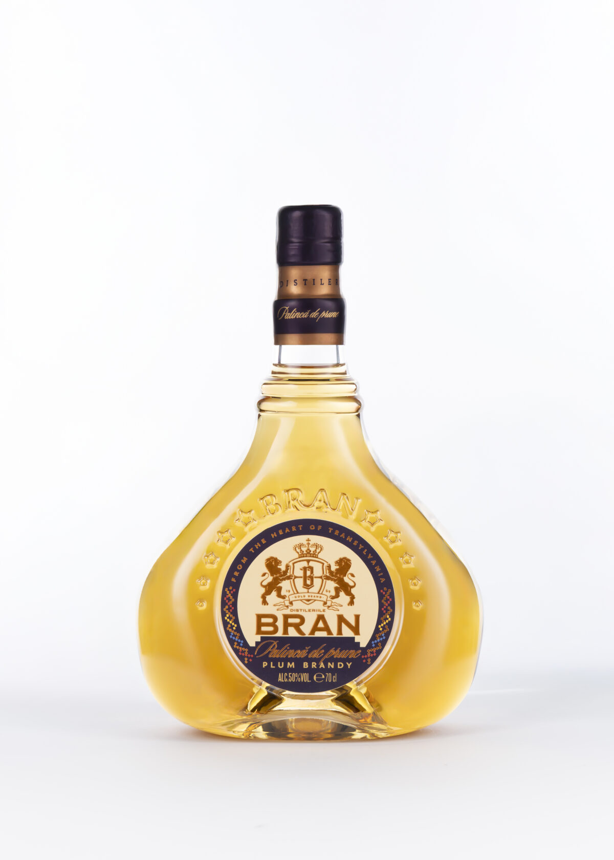 Pălincă Prune Distileriile Bran 700 ml 50% alc/vol