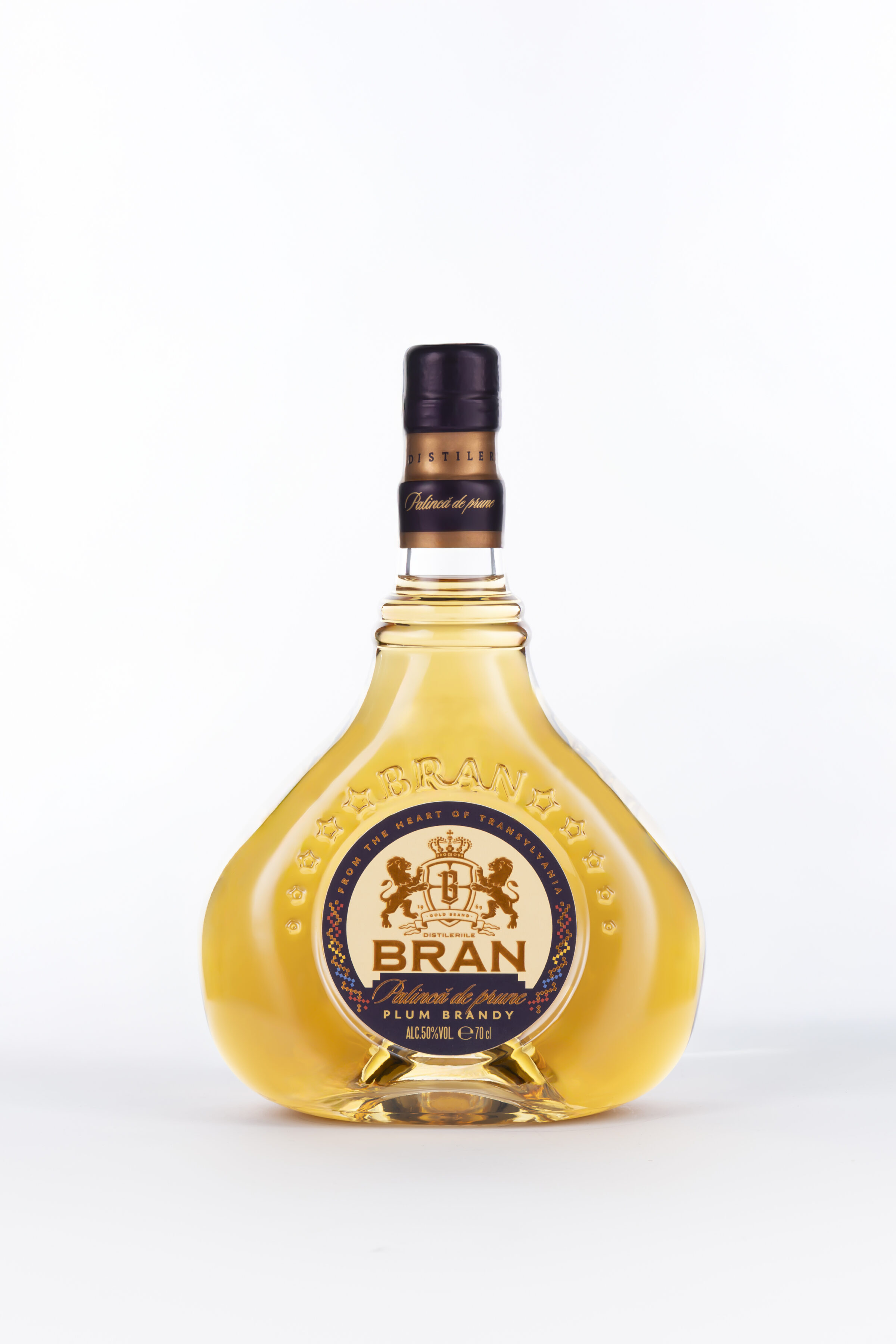 Pălincă Prune Distileriile Bran 700 ml 50% alc/vol