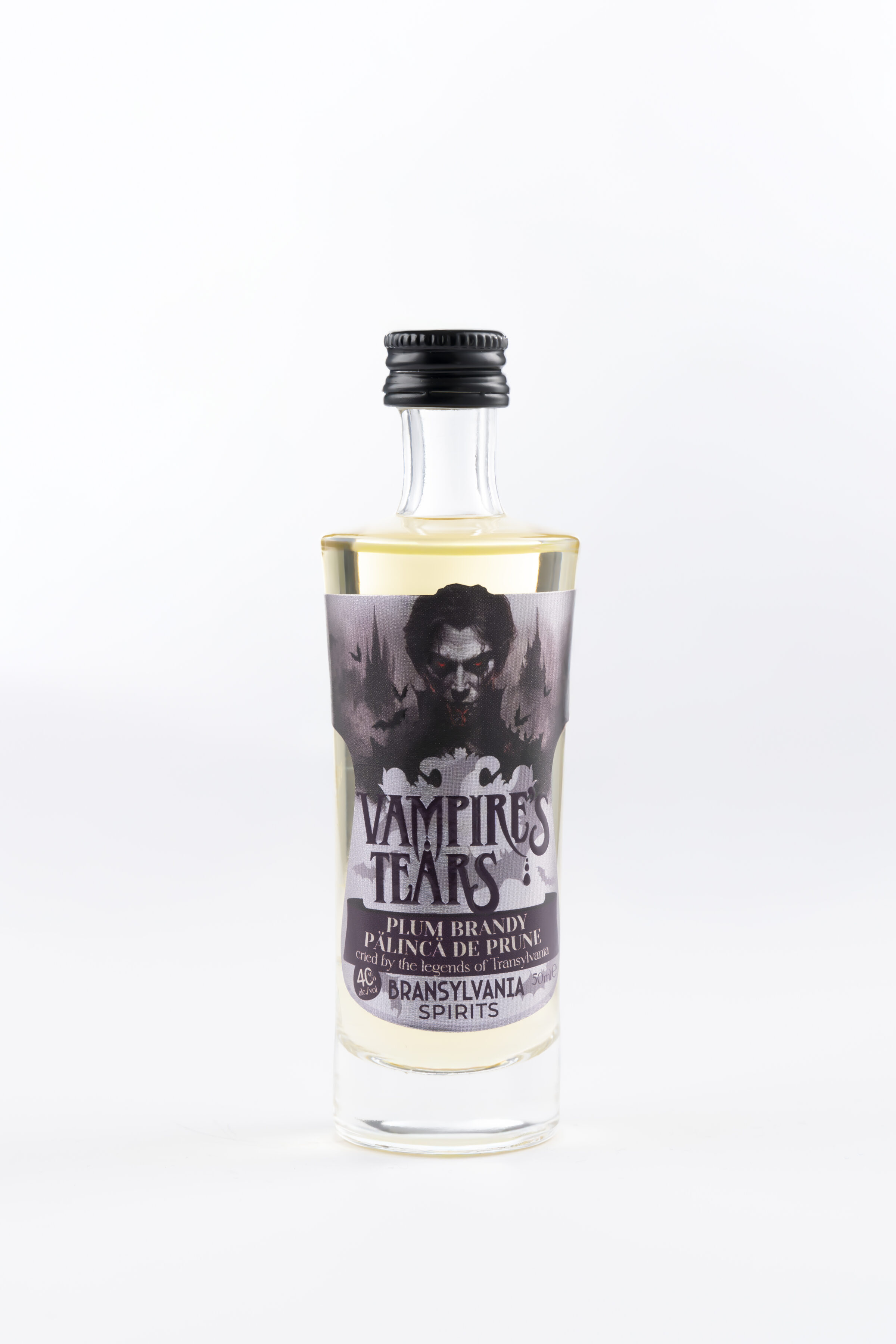 Pălincă de Prune Vampire’s Tears 50 ml 40% alc/vol