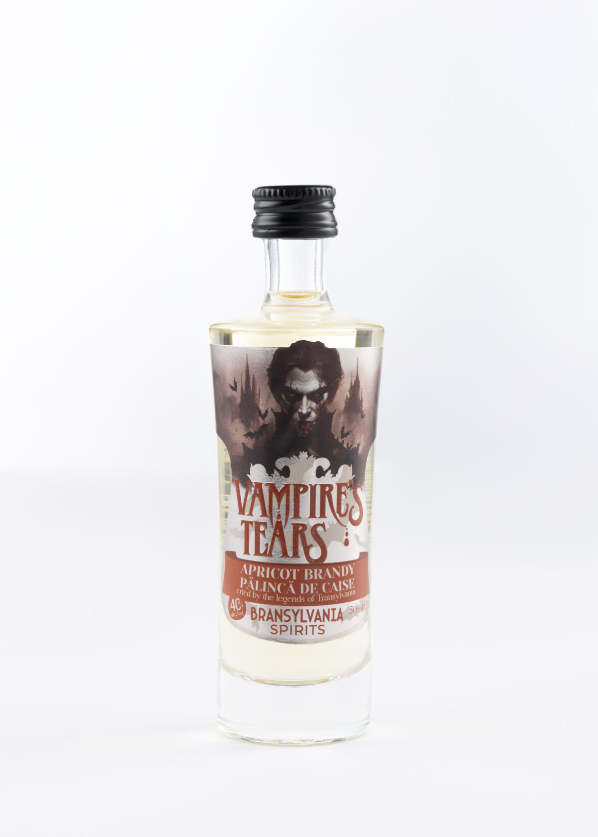 Pălincă de Caise Vampire’s Tears 50 ml 40% alc/vol