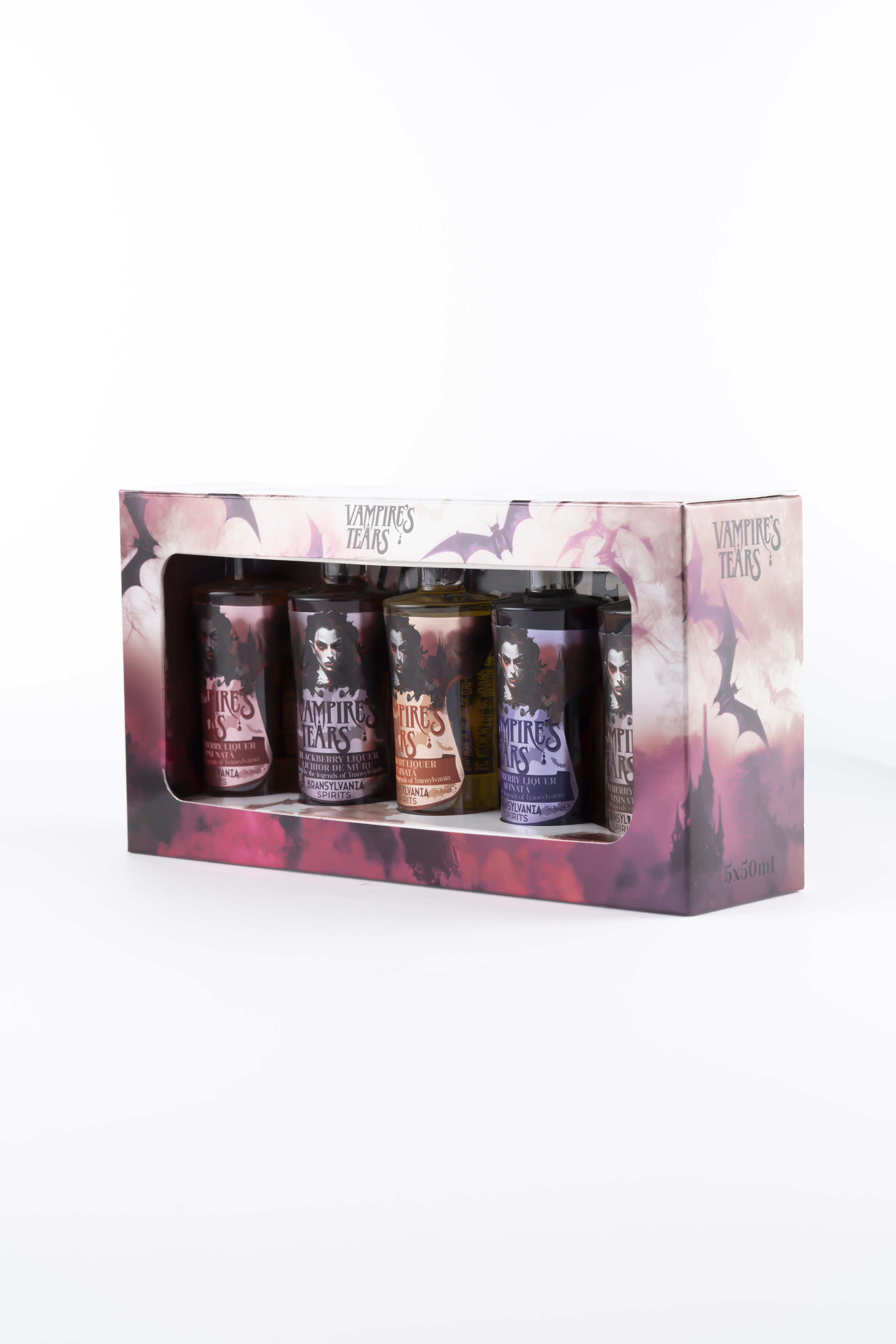Set 5 Vampire’s Tears Lichioruri Dulci (Afinată, Vișinată, Caisată, Căpșunată, Mure) 5x50 ml - imagine 2