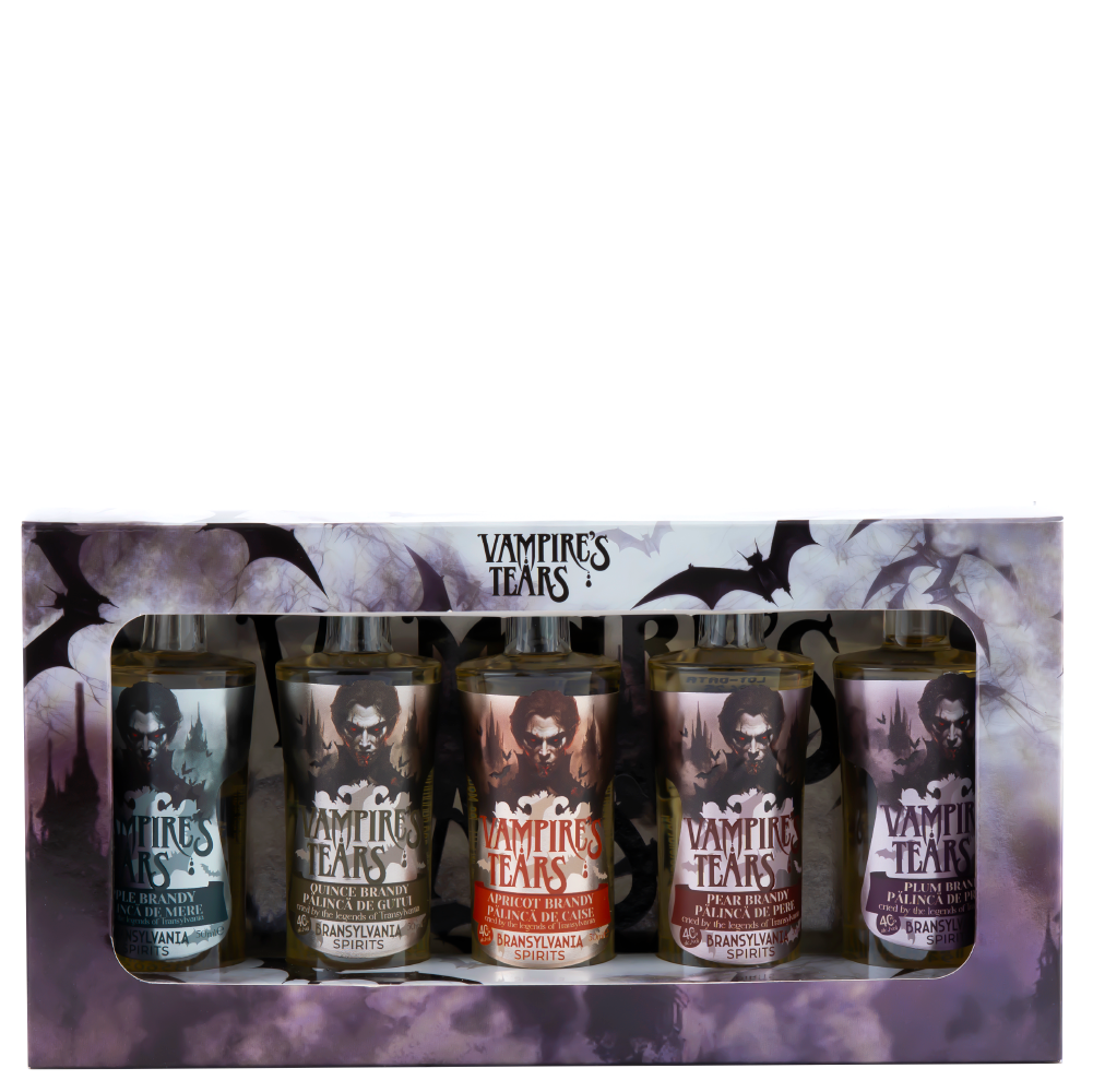 Set 5 Vampire’s Tears Distilate (Mere, Gutui, Caise, Pere, Prune) 5x50 ml